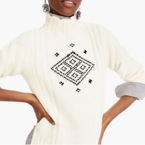 The Reeds x J.Crew Side Button Chunky Knit Sweater